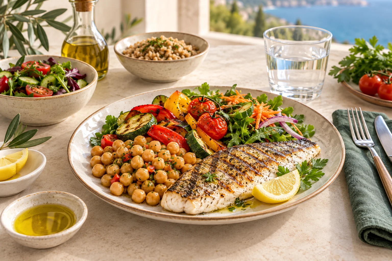 A balanced, nourishing plate – personalised nutrition in Hashimoto’s, illustrative image